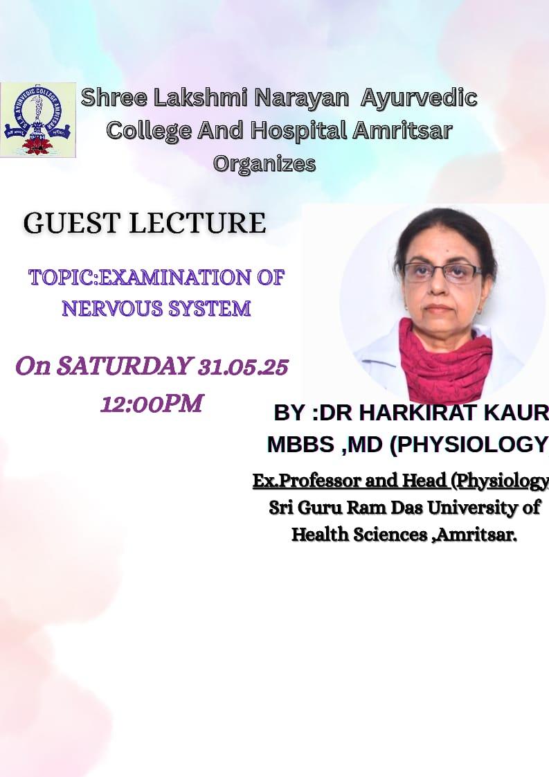 Examination-of-nervous-system-guest-lecture-At-Lakshmi-Narayan-College-In-Amritsar-Punjab