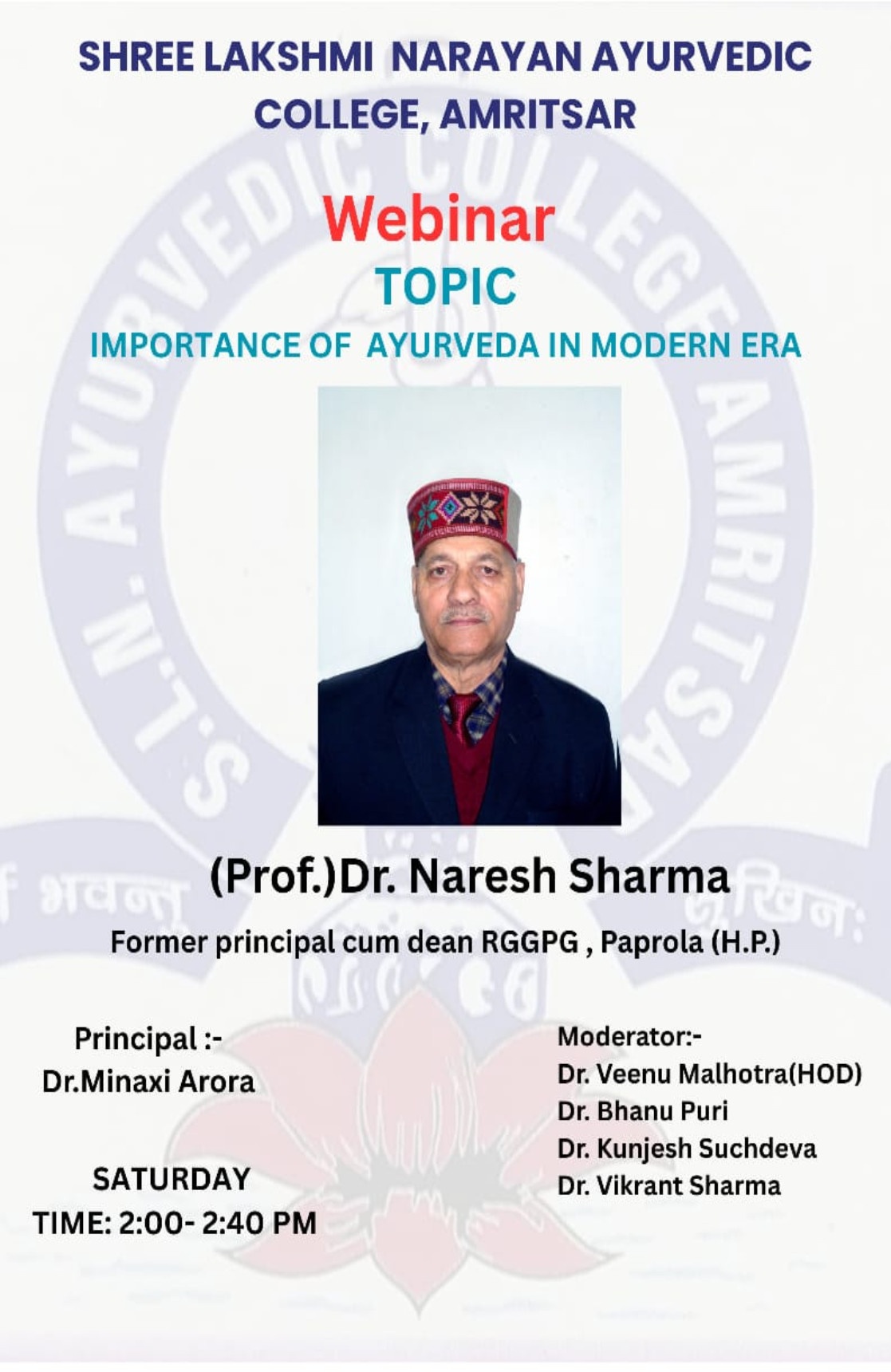 Importance-of-Ayurveda-in-Modern-Era-Webinar-and-Events-At-Lakshmi-Narayan-College-In-Amritsar-Punjab