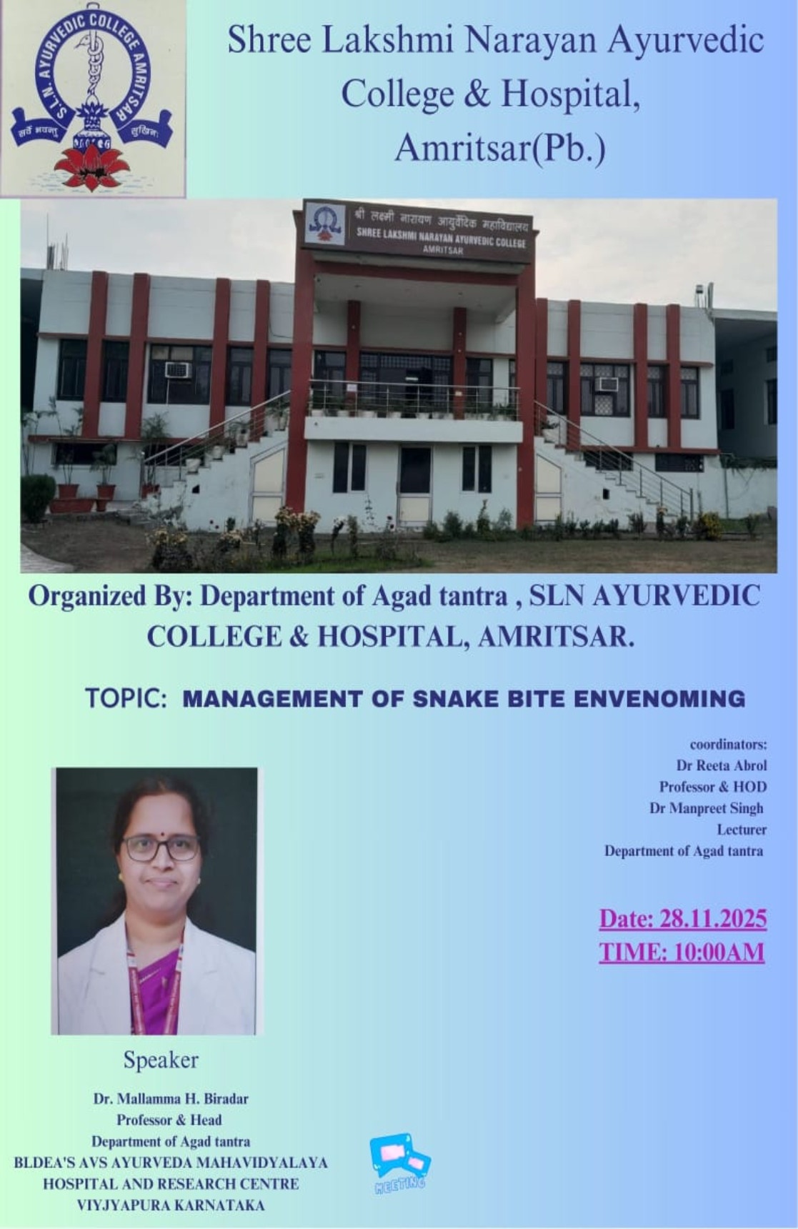 Management-of-Snake-bite-envenoming-At-Lakshmi-Narayan-College-In-Amritsar-Punjab